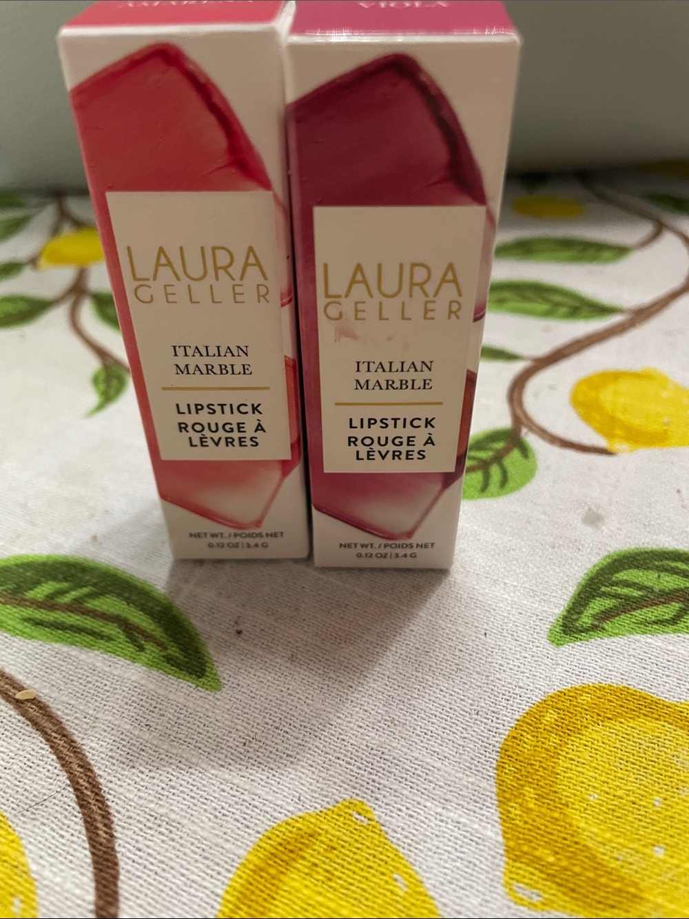 Laura Geller Italian Marble Lipstick Duo — Pink & Berry NWT